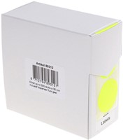 Etiket Rillprint 35mm 500st op rol fluor geel 500 etiket