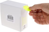 Etiket Rillprint 35mm 500st op rol fluor geel 500 etiket-1