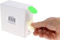 Etiket Rillprint 35mm op rol fluor groen 500st 500 etiket-1