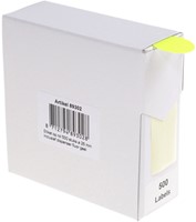 Etiket Rillprint 25mm op rol fluor geel 500st 500 etiket-2