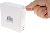 Etiket Rillprint 25mm op rol transparant 500st 500 etiket-3
