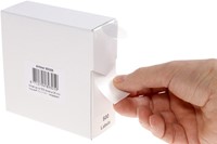 Etiket Rillprint 25mm op rol transparant 500st 500 etiket-1