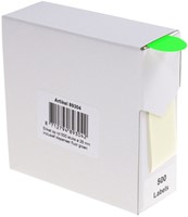 Etiket Rillprint 25mm op rol fluor groen 500st 500 etiket-2