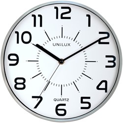 Wandklok Unilux Pop grijs 1 Stuk