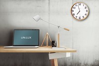 Wandklok Unilux Baltic hout wit 1 Stuk-3