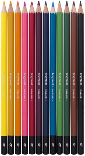 Kleurpotlood Bruynzeel blik 12st assorti 12 Stuk-2