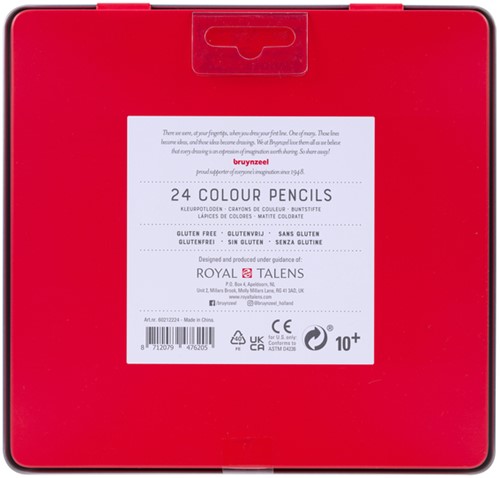 Kleurpotlood Bruynzeel blik 24 kleuren 24 Stuk-3