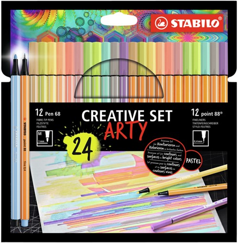 Creative set STABILO 8868/24  Arty 24st assorti 24 Stuk