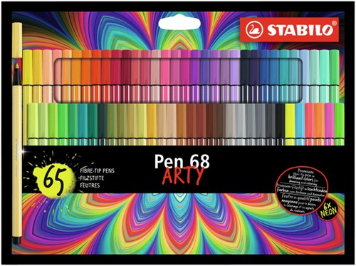 Viltstift STABILO Pen 68/65 Arty M 65st assorti 65 Stuk