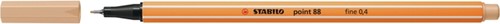 Fineliner STABILO point 88/86 F nude 1 Stuk