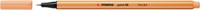 Fineliner STABILO point 88/25 F pastel oranje 1 Stuk