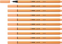Fineliner STABILO point 88/25 F pastel oranje 1 Stuk-4