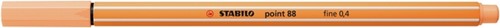 Fineliner STABILO point 88/25 F pastel oranje 1 Stuk-2