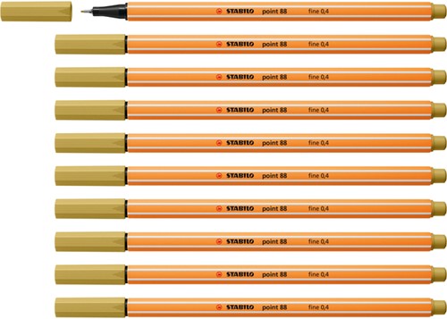 Fineliner STABILO point 88/66 F khaki 1 Stuk-4