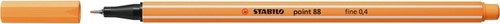 Fineliner STABILO point 88/85 F papaya 1 Stuk