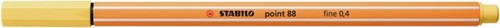 Fineliner STABILO point 88/23 F lichtgeel 1 Stuk-2