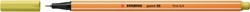 Fineliner STABILO point 88/67 F mosterd 1 Stuk