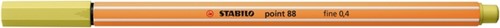 Fineliner STABILO point 88/67 F mosterd 1 Stuk-2