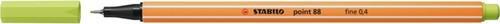 Fineliner STABILO point 88/14 F vleugje limoen 1 Stuk
