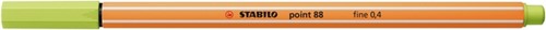 Fineliner STABILO point 88/14 F vleugje limoen 1 Stuk-2