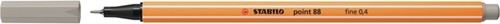 Fineliner STABILO point 88/93 F warm grijs 1 Stuk