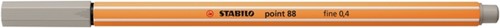 Fineliner STABILO point 88/93 F warm grijs 1 Stuk-2