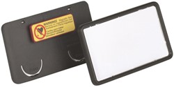 Badge Durable clip card met magneet 40x75mm 25 Stuk