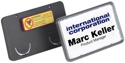 Badge Durable clip card met magneet 40x75mm 25 Stuk-2