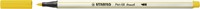 Brushstift STABILO Pen 68/24 citroengeel 1 Stuk