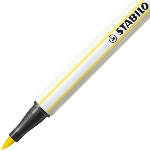 Brushstift STABILO Pen 68/24 citroengeel 1 Stuk-2