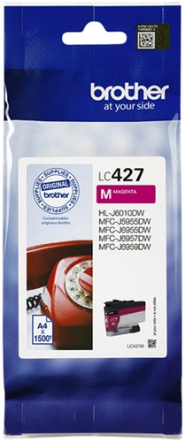 Inktcartridge Brother LC-427M rood 1 Stuk