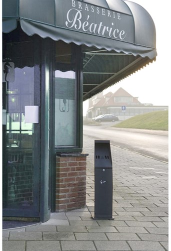 Asbak staand Vepa Bins zuil vrijstaand zwart 1 Stuk-2