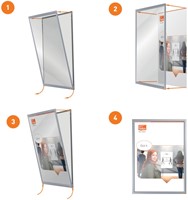 Kliklijst Nobo Impression Pro A4 zilver 1 Stuk-1