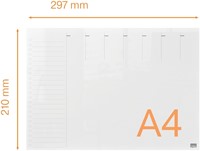 Weekplanner Nobo transparant acryl A4 1 Stuk-2