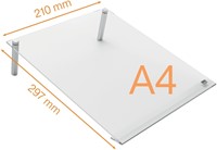 Notitiebord Nobo transparant acryl schuin A4 1 Stuk-2
