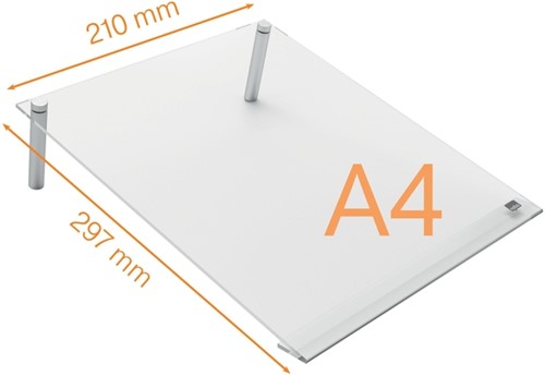 Notitiebord Nobo transparant acryl schuin A4 1 Stuk-2