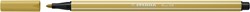 Viltstift STABILO Pen 68/66 M khaki 1 Stuk