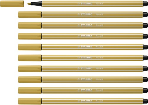 Viltstift STABILO Pen 68/66 M khaki 1 Stuk-4