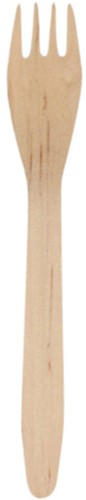 Vork IEZZY 160mm hout 100 stuks 100 Stuk