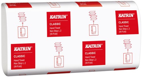 Handdoek Katrin 2laags 203x320mm 25x120 vel wit 25 Stuk