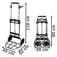 Steekwagen Pavo opvouwbaar aluminium 120kg 1 Stuk-2