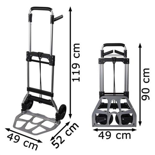 Steekwagen Pavo opvouwbaar aluminium 120kg 1 Stuk-2