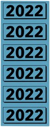 Rugetiket Elba 2022 57x25mm blauw 1 Stuk