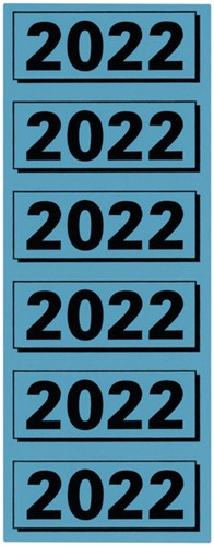 Rugetiket Elba 2022 57x25mm blauw 1 Stuk