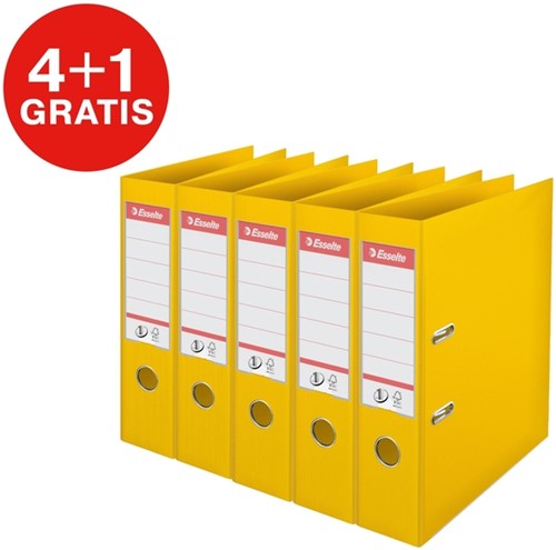 Ordner Esselte No 1 Power PP 75mm geel 5 stuks 5 Stuk-2