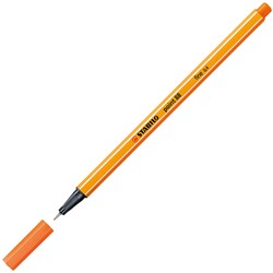 Fineliner STABILO point 88/30 F bleek vermiljoen 1 Stuk