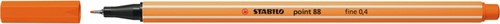 Fineliner STABILO point 88/30 F bleek vermiljoen 1 Stuk
