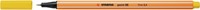 Fineliner STABILO point 88/24 F citroengeel 1 Stuk