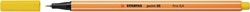 Fineliner STABILO point 88/24 F citroengeel 1 Stuk