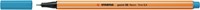 Fineliner STABILO point 88/031 F neon blauw 1 Stuk